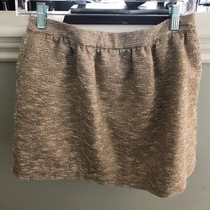 Zara Gold tweed mini skirt ✨